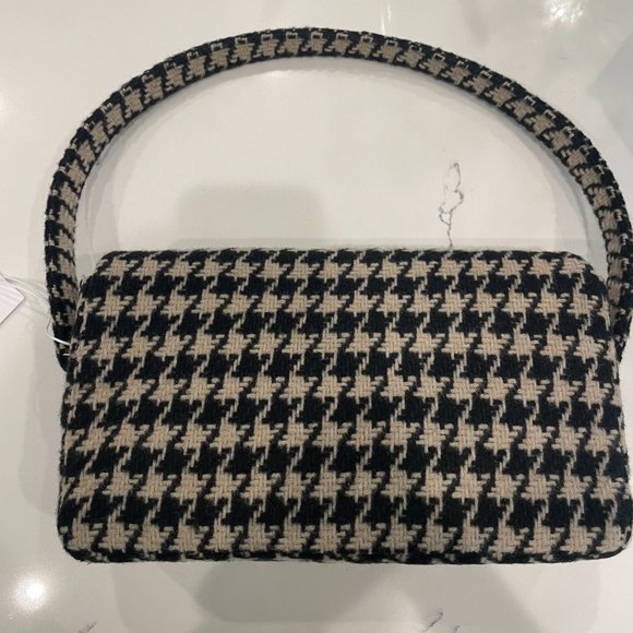 Anine Bing  Nico Houndstooth Shoulder Purse - Picture 2 of 5